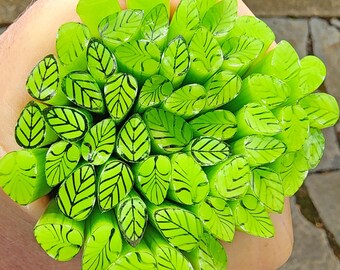coe 96 Med/Lg Leaf: Amazon - 1 oz Murrini Murrine Millefiori Vitrigraph Cane- MINZABELLA MURRINI by Glassworks Northwest