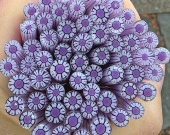 COE 90 Murrini Flower: Spontaneous - 1 oz Cane/Sticks