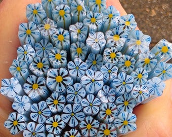 COE 90 Murrini Flower: Blueberry Bundt Cake - 1 oz Cane/Sticks