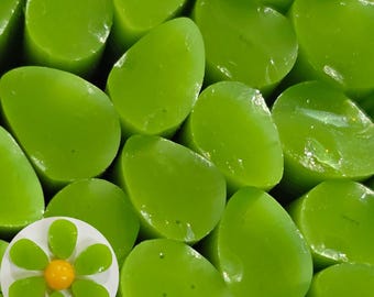 NEW COE 96 Murrini Flower Petal: Amazon Green - 1 oz  Cane/Sticks - Opaque Green