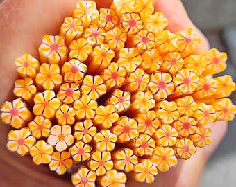 COE 90 Murrini Flower: Sweet as Can Be - 1 oz Cane/Sticks