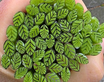 COE 90 Murrini Leaf: Avocado - 1 oz Cane/Sticks