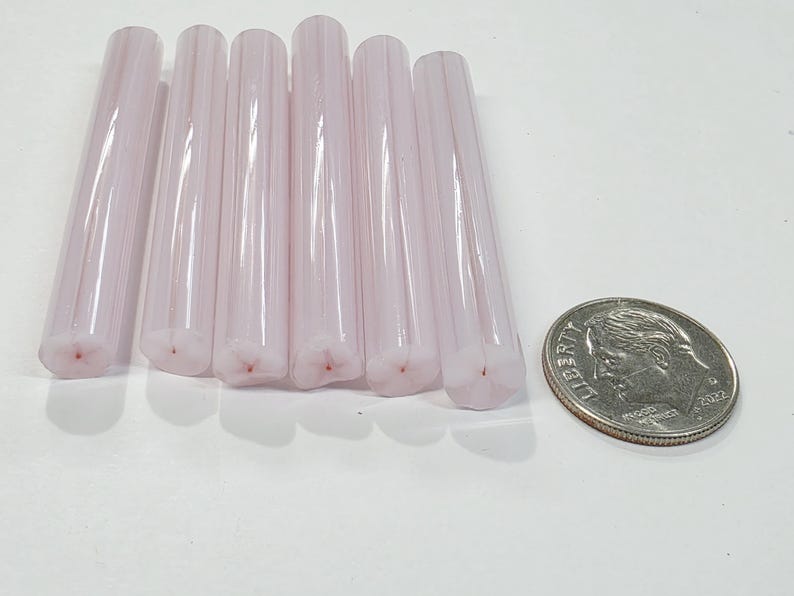 Pink Glass Rods COE 96 Handmade Flower Murrini