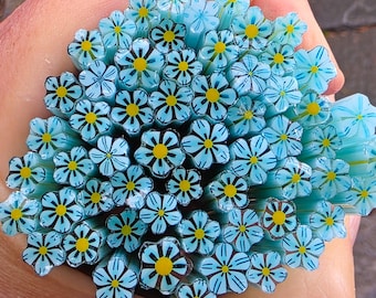 COE 90 Murrini Flower Murrini: Life's a Beach - 1 oz Cane/Sticks