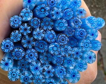 COE 96 Murrini Flower: Imagine - 1 oz Cane/Sticks