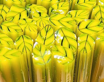 COE 90 Murrini Leaf: I'm Fallin' For You - 1 oz Cane/Sticks