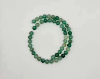 8mm green aventurine beads, Green aventurine beads, Natural green aventurine beads