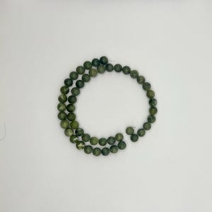 8mm jade beads, Jade beads, Natural jade beads