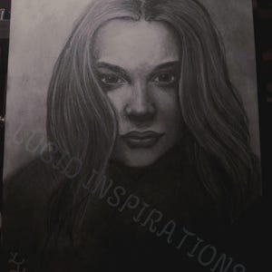 Charcoal Portrait of Chloe Grace Moretz
