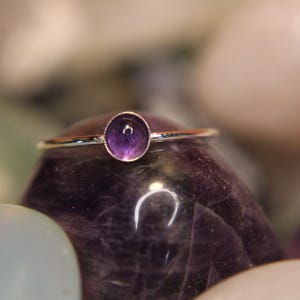 Amethyst Silver Ring