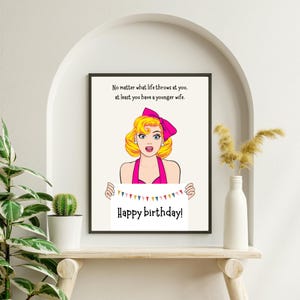 Cartão de aniversário para imprimir, Cartão de aniversário engraçado, Cartão de aniversário para baixar, Cartão de aniversário para homens, Feliz aniversário, Cartão para imprimir, Citação de aniversário
