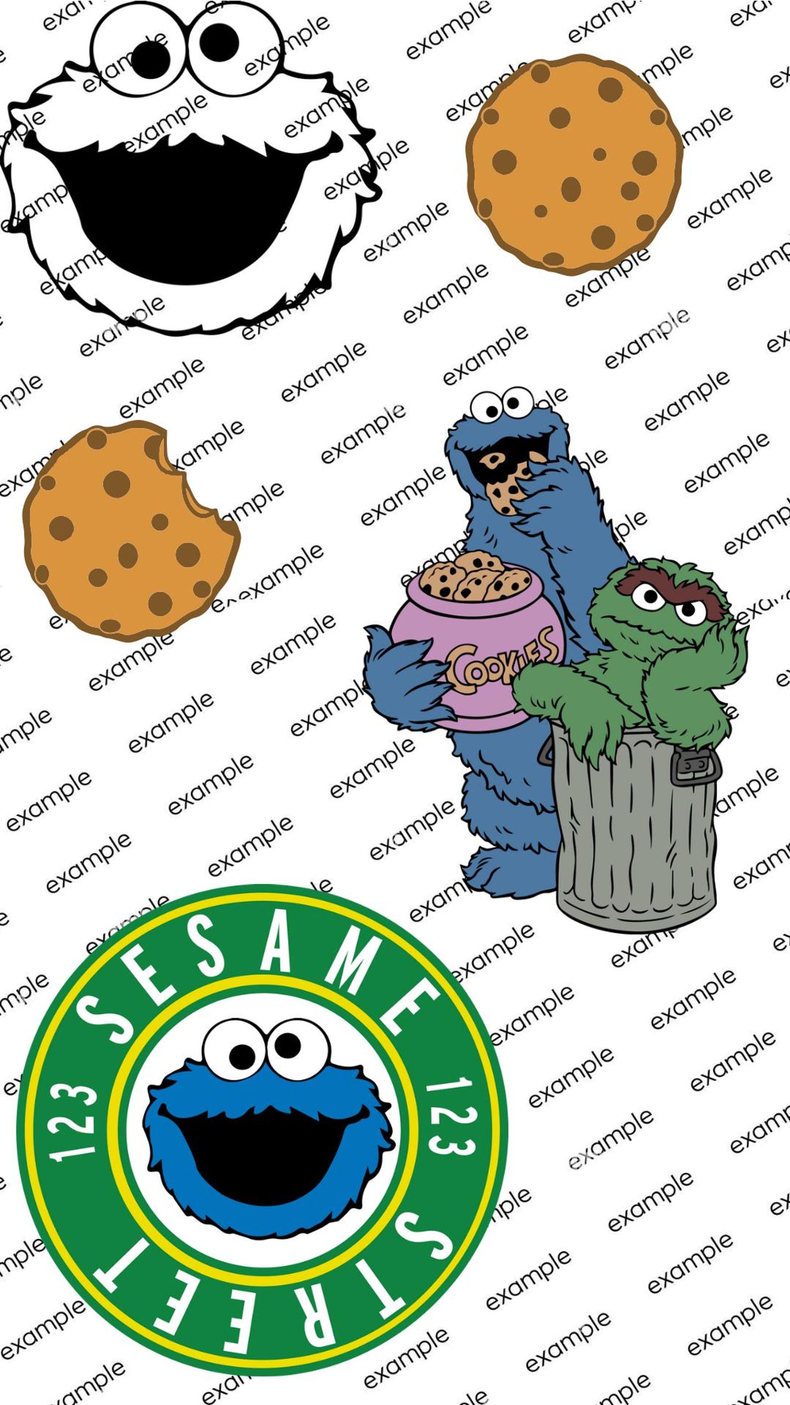 Sesame Street Cookie Monster Letters Clipart for BIRTHDAY (SVG, PNG ...