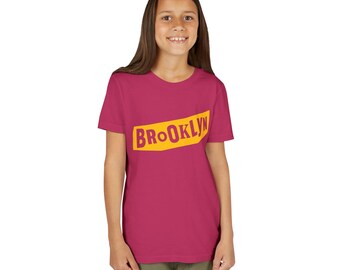 Brooklyn Punk Themed Unisex Kinder leichtes T-Shirt, Musik Merch, Band T-Shirt, Rocker Shirt