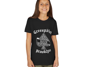 Motörhead inspiriert Greenpoint Brooklyn Themed Unisex Kinder leichtes T-Shirt, Musik Merch, Band T-Shirt, Rocker Shirt, Brooklyn Souvenir