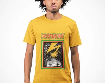 Banned in Greenpoint - Bad Brains Inspired Tee, Vintage Band Shirt, Brooklyn Graphic T-Shirt, Retro Concert Tee, Music Lover Gift