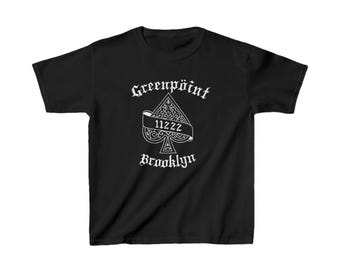 Motörhead inspiriert Greenpoint Brooklyn Themed Unisex Kinder Heavy Cotton ™ T-Shirt, Musik Merch, Band T-Shirt, Rocker Shirt, Brooklyn Souvenir
