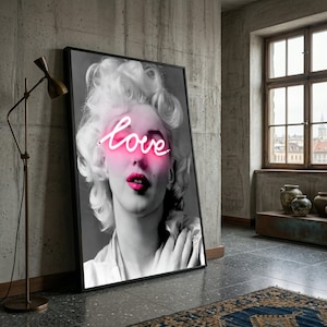 Marilyn Monroe Neon Sign - Etsy