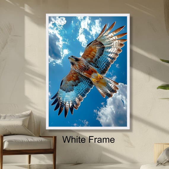 鷹の彫刻【額飾り、壁付け】｜