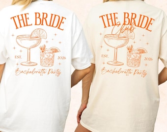 JGA Shirt Orange Cocktail - Camiseta personalizada del Bride Club / Team Braut Junggesellinnenabschied Sommer Outfit