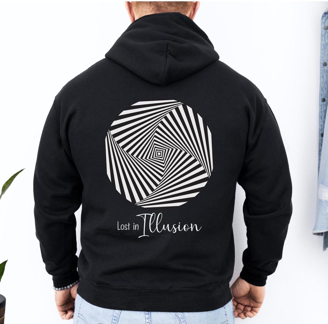 Zigzag Optical illusion Men's Hoodie
