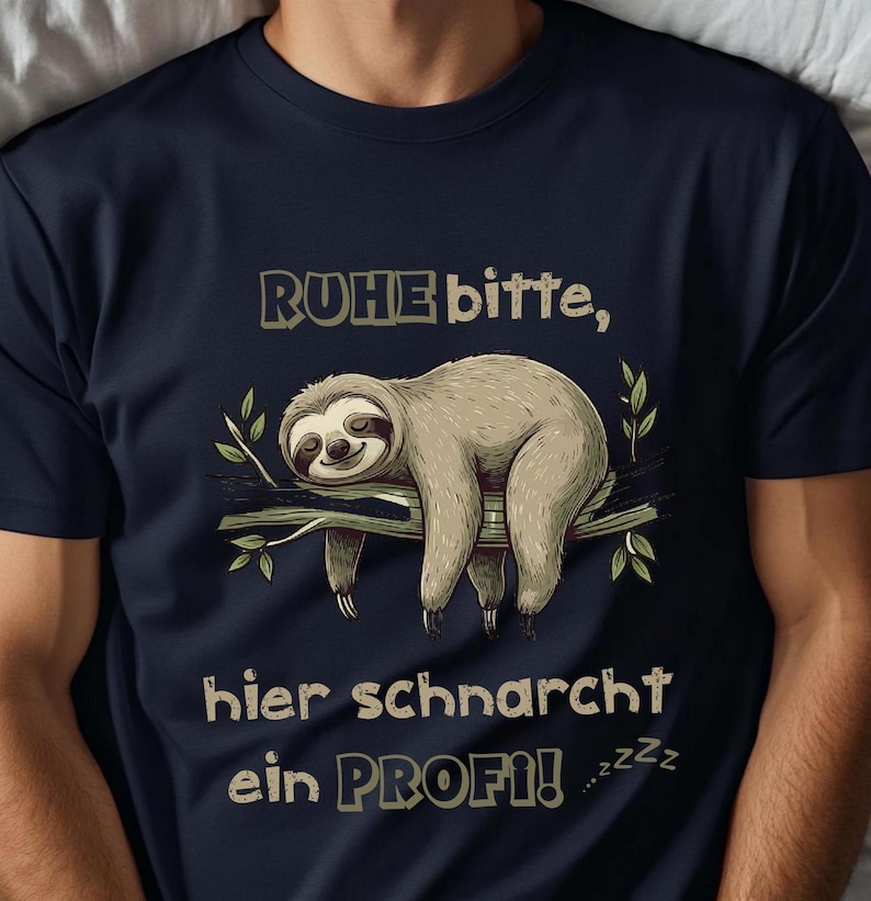 Lustiges T-Shirt für Männer mit Faultier und Spruch - Geschenkidee für Männer zum Geburtstag