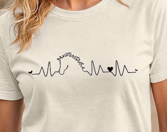 Pferde T-Shirt – Geschenkidee für Pferdeliebhaber, Frauen & Mädchen mit Pferde Motiv