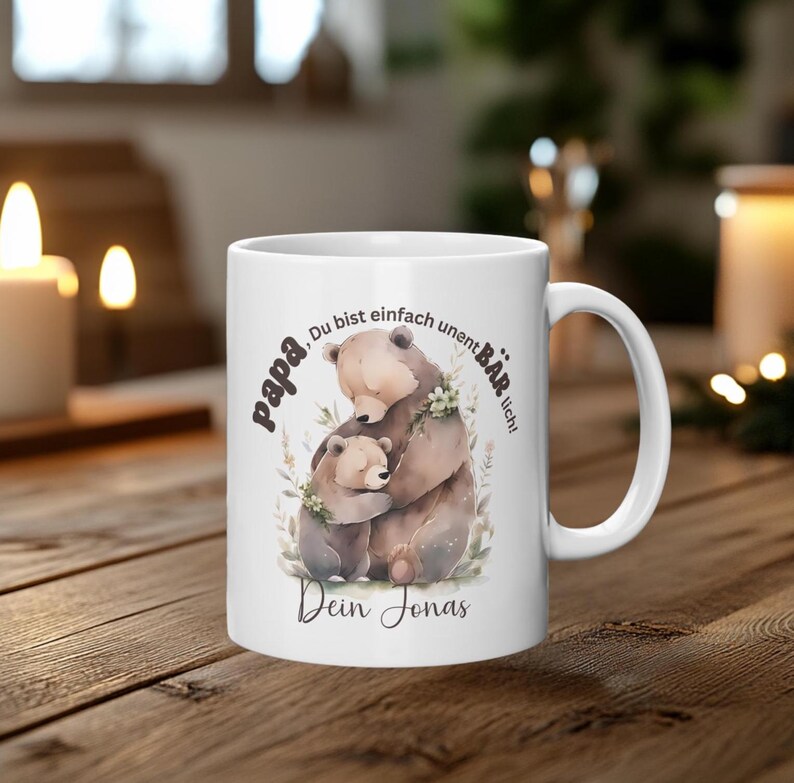 personalisierte Kaffeetasse für Papa