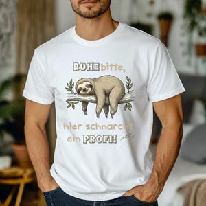 cooles Männer Shirt mit Faultier Design - Geschenkidee für Männer mit Humor