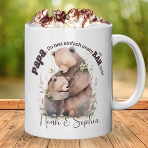Personalisierte Tasse für Papa mit Namen