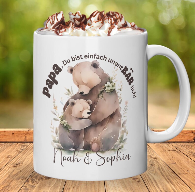 Personalisierte Tasse für Papa mit Namen