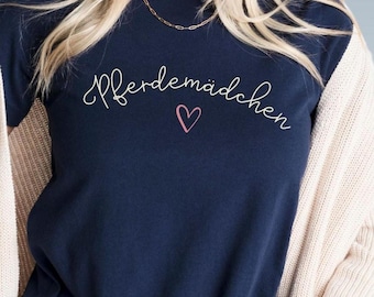 Pferdemädchen Shirt – Pony & Pferde T-Shirt für Kinder Mädchen Geschenk