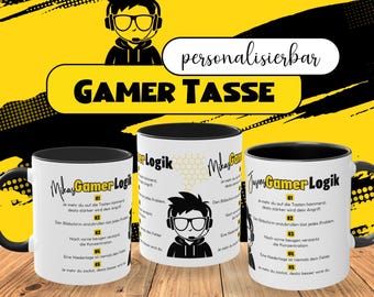 Personalisierte Gamer Tasse – Geschenkidee für Zocker, Männer & Jungs