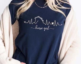 Pferde T-Shirt – Reiten Geschenkidee für Mädchen, Frauen & Pferdeliebhaber