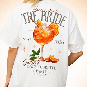 JGA T-Shirt für Bride und Crew für Junggesellinnenabschied