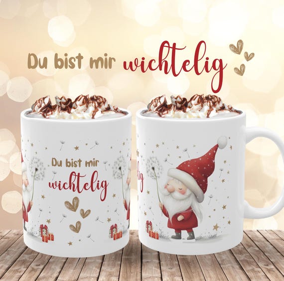 Weihnachtstasse Wichtel Tasse Wichtelgeschenk Geschenk Weihnachten Freundin Mama Frau Geschenkidee Kleinigkeit Mitbringsel Gastgeschenk