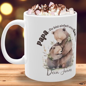 Vatertagsgeschenk für Papa personalisierte Tasse