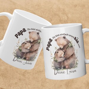 Geschenk Vatertag Papa personalisierte Tasse