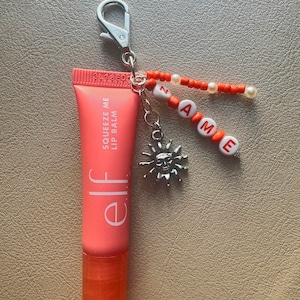 Lipglosssleutelhanger | Inclusief glans | Aanpasbaar | Naam: