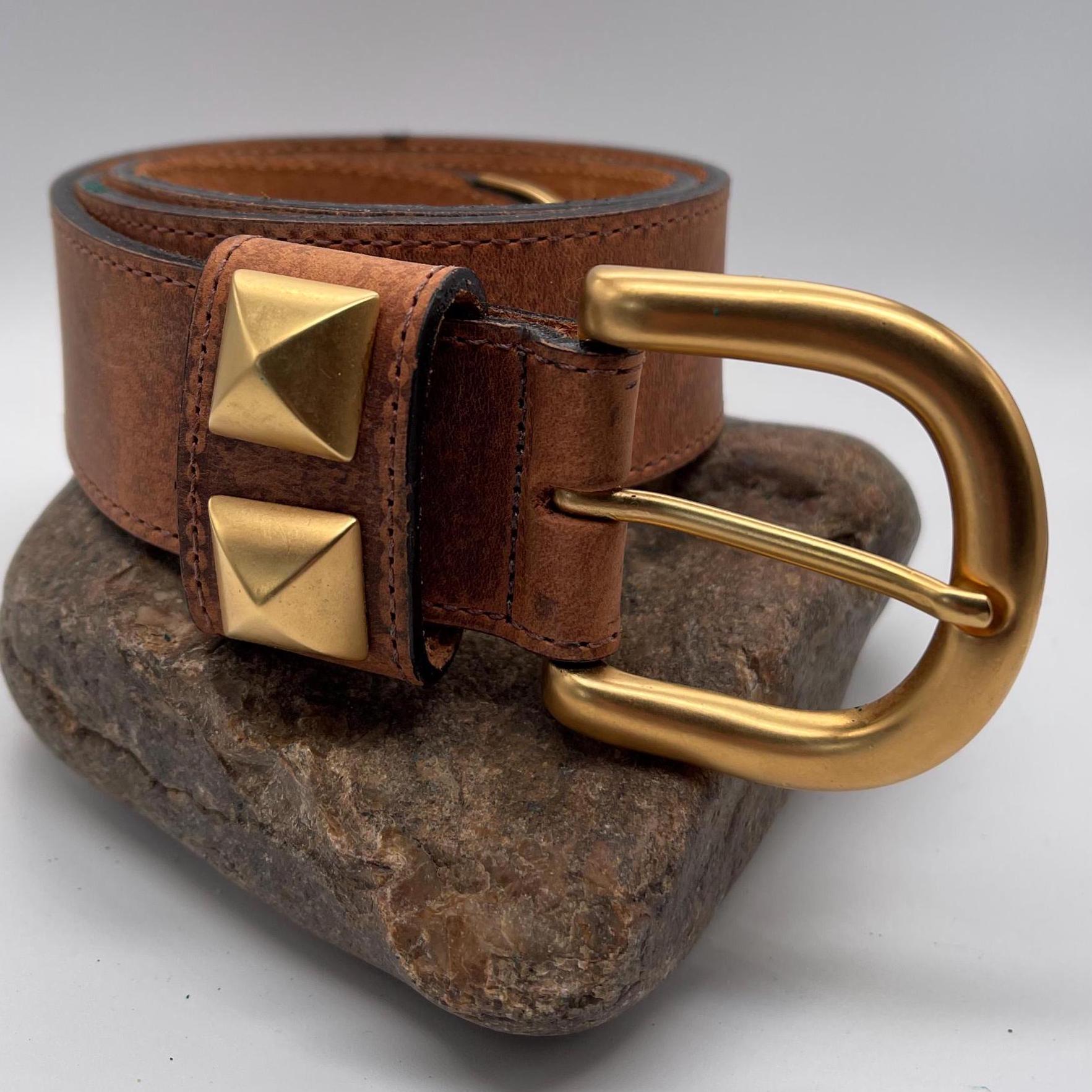 Streets Ahead Vintage leather belt brown size M (fits as size extra small-small) Streets Ahead Chocolate Brown Belt - PapillonStyles main image 3