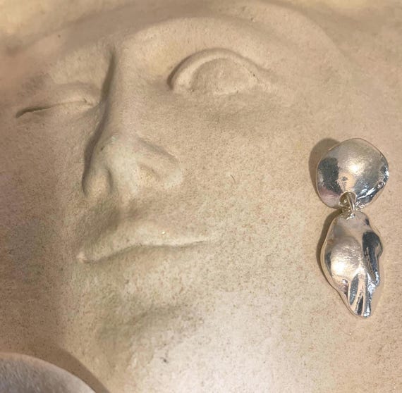 Vintage Signed Express Silver-Plated Leaf Pierced… - image 3