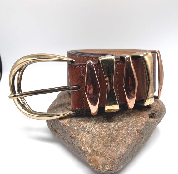 Streets Ahead Vintage Leather Belt Viper Belt Black Leather Silver Snake Vintage | Streets  main image 4