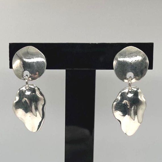 Vintage Signed Express Silver-Plated Leaf Pierced… - image 1