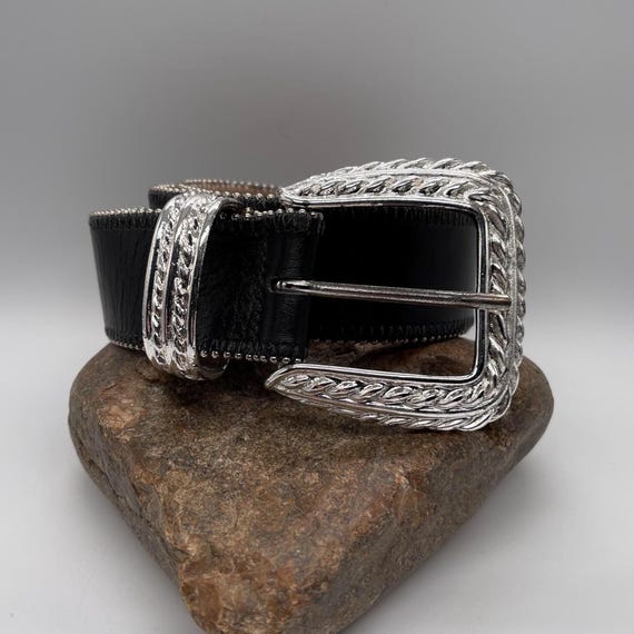 Streets Ahead Embossed Leather Belt Streets Ahead 1.5 inch Croc Embossed Leather Belt 42162  main image 3