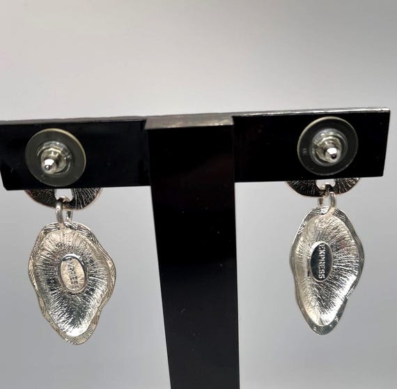 Vintage Signed Express Silver-Plated Leaf Pierced… - image 2