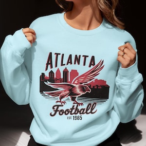 Atlanta football team vintage crewneck, Football Team Sweatshirt, Football Season Crewneck, Unisex team Sweatshirt, game day attire