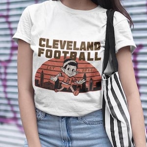 Cleveland Football Unisex T-shirt, Comfort Colors Retro NFL Team Graphic Tee, Game Day Shirt, Football Fan Apparel