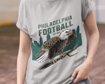 Philadelphia Football Unisex T-shirt, Comfort Colors Retro Eagles Graphic Tee, Game Day Shirt, NFL Fan Apparel