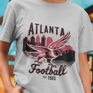 Atlanta Football Unisex T-shirt, Comfort Colors Retro NFL Team Graphic Tee, Game Day Shirt, Football Fan Apparel