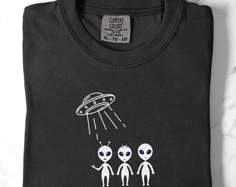 Alien Shirt Coming Soon Aliens UFO Tee Comfort Colors Space Graphic T-Shirt Resident Alien Abduction Humor Gift Him or Her Paranormal shirt