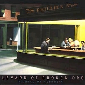 Boulevard of Broken Dreams T-shirt, ikonisk målningströja, klassisk bild av gamla Hollywood-ikoner